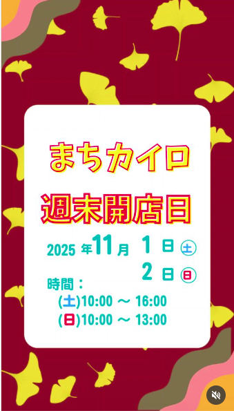 整体・カイロプラクティックまちカイロ２０２５年１１月週末営業日